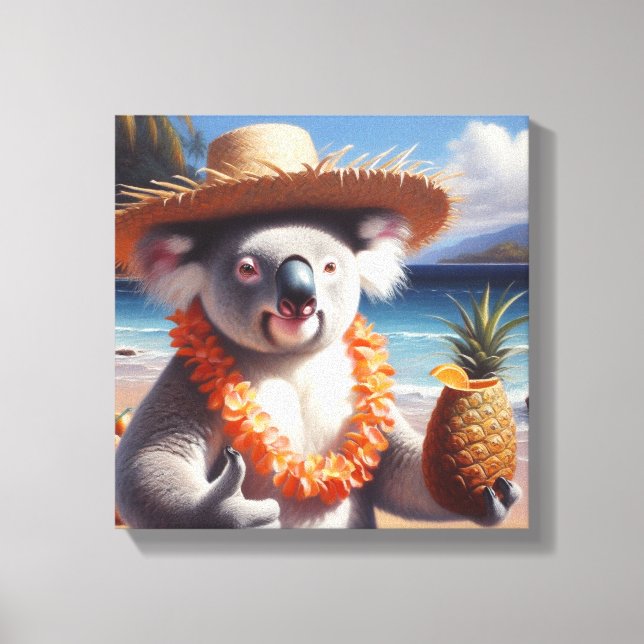 Koala Luau Canvastryck (Framsida)