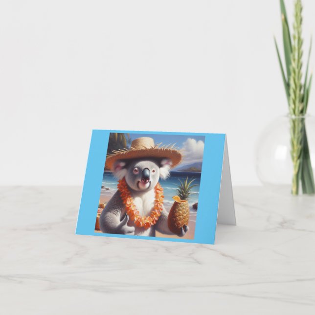 Koala Luau Kort (Framsida)