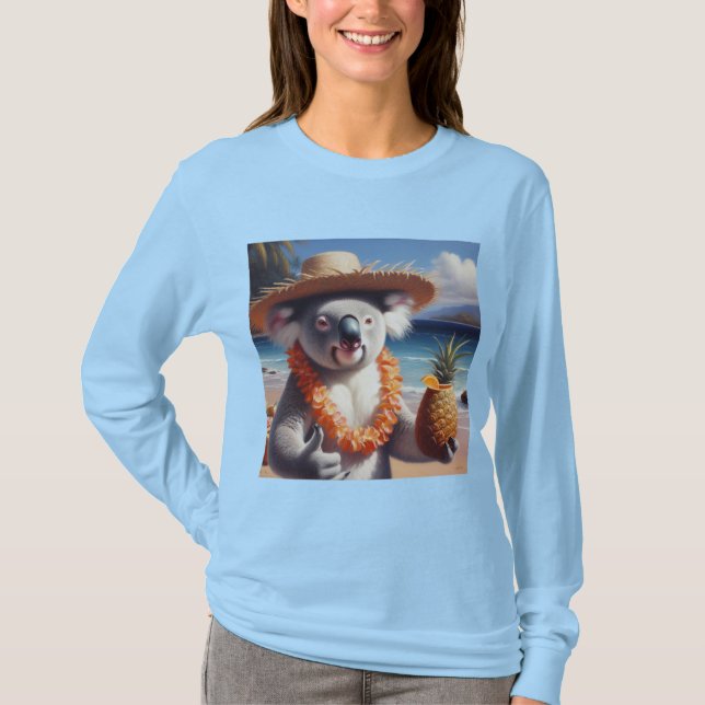 Koala Luau T Shirt (Framsida)