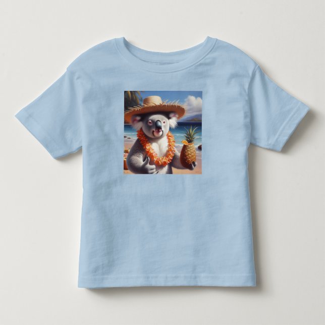 Koala Luau T Shirt (Framsida)