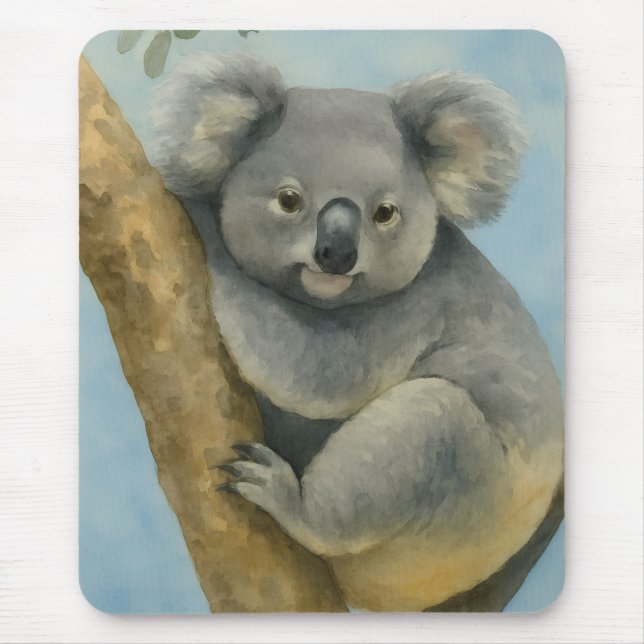 Koala Lugn - Watercolor Wildlife Musmatta (Framsidan)