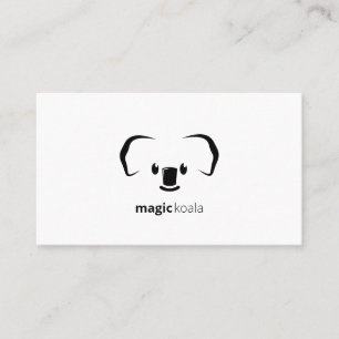 Koala Magic Modern Cute Animal Visitkort