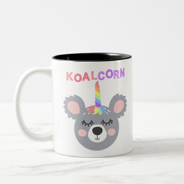 koala maj björn med regnbåge Coola Koala Två-Tonad Mugg (Vänster)