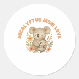 Koala Mamma Mors Dag Runt Klistermärke