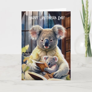 Koala med baby - Lycklig Mors dag Anteckningskort