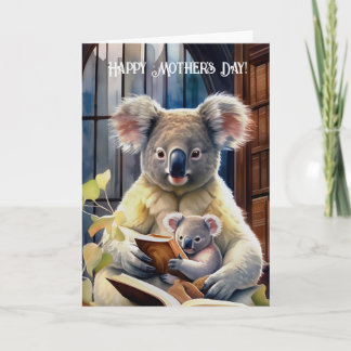 Koala med baby - Lycklig Mors dag Anteckningskort
