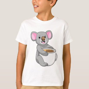 Koala med Koffee Kopp T Shirt