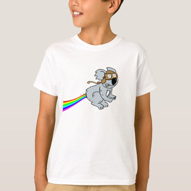 Koala med regnbågen tee (Framsida)