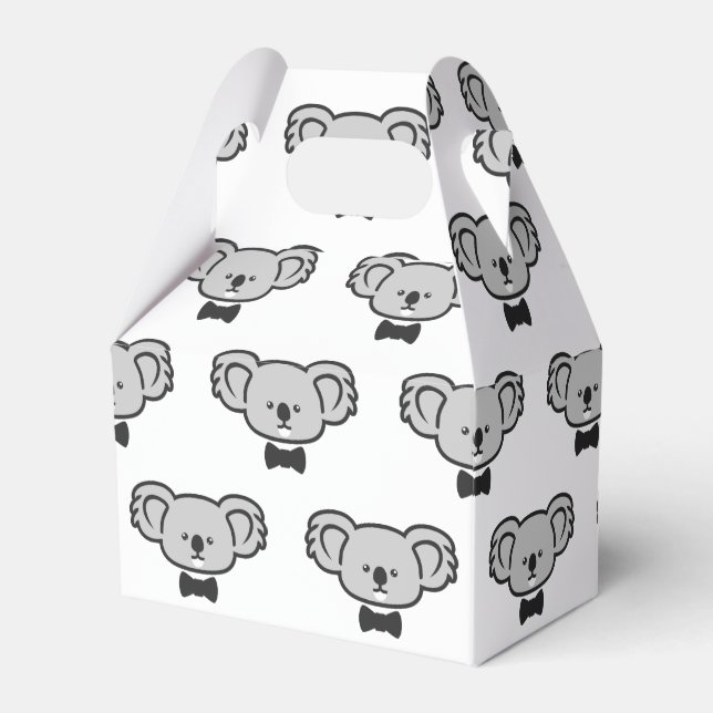 Koala med slips presentaskar (Framsidan Sidan)