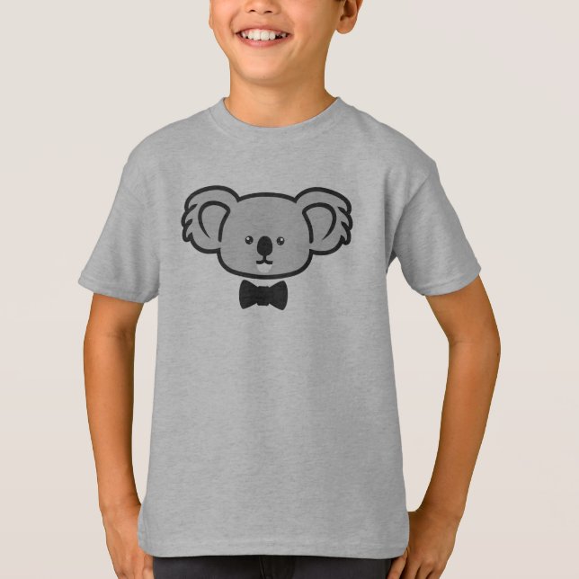 Koala med slips t shirt (Framsida)