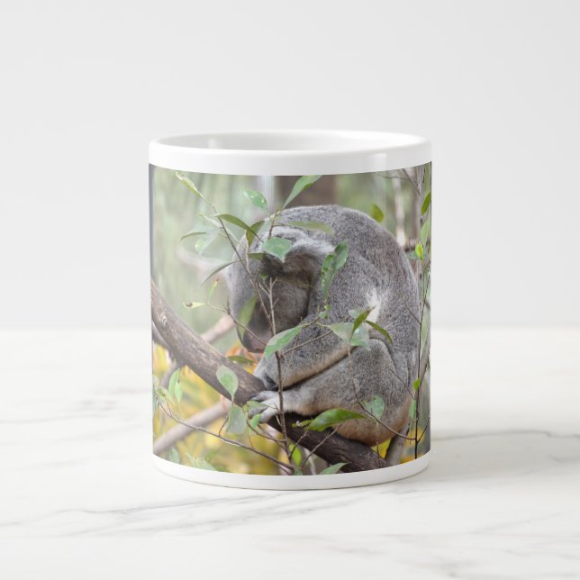 koala med sovande fot jumbo mugg (Framsidan)