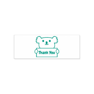 Koala med text självfärgande stämpel