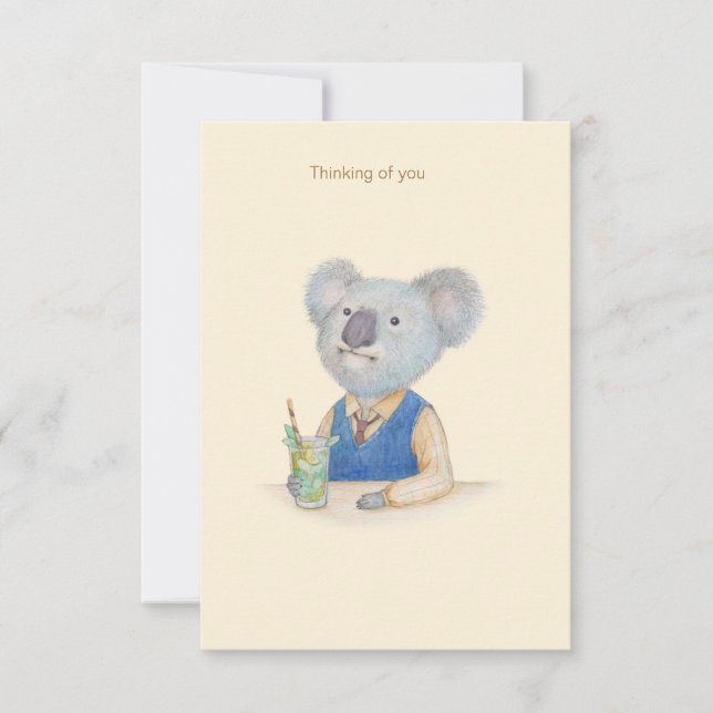 Koala & Mojito Card Kort (Framsida)
