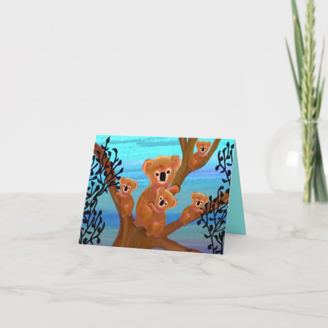 Koala Mor Kärlek Card Kort (Framsida)