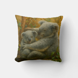 Koala Mor och Joey på hösten Canopy Kudde