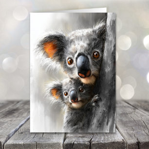 Koala mors dag helgkort