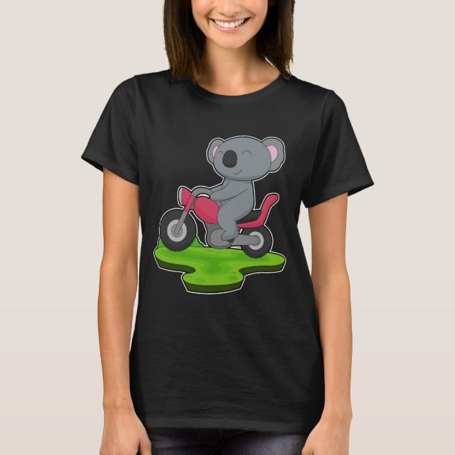 Koala Motorcykel T Shirt (Framsida)