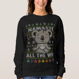 Koala Namaste hela vägen god jul T Shirt
