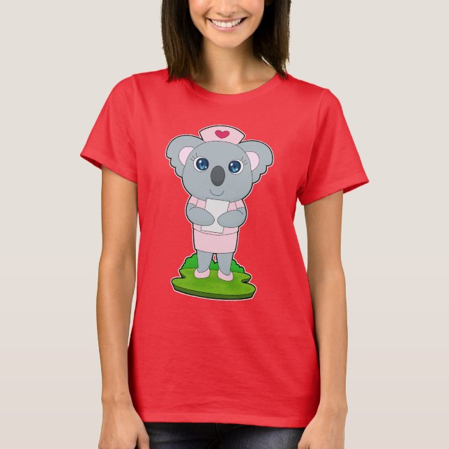 Koala Nurse T Shirt (Framsida)