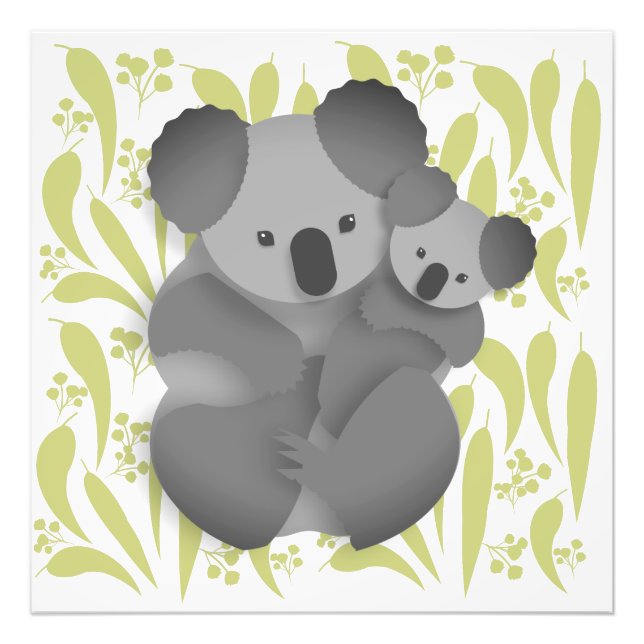 Koala och Joey Fototryck (Framsidan)