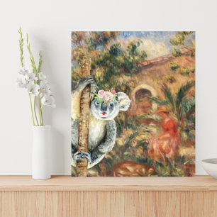 Koala och Renoirs lantgård Canvastryck