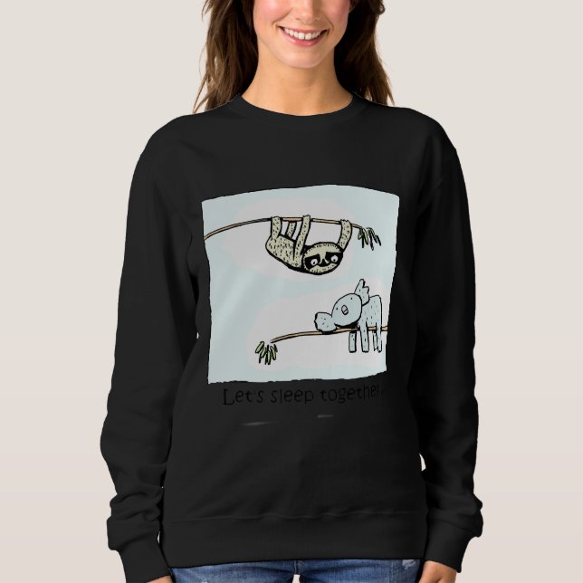Koala och Sloth Ssov tillsammans T Shirt (Framsida)