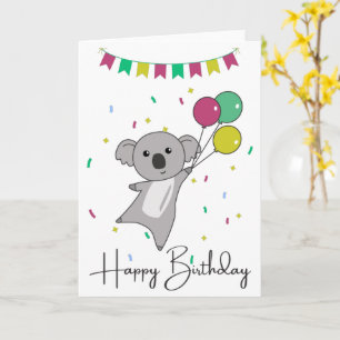 Koala önskar glad födelsedag till dig Koalas kort