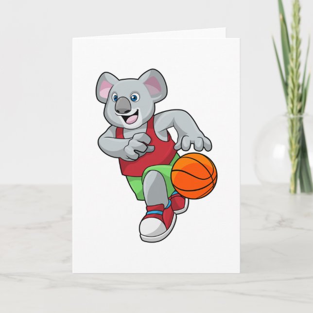 Koala på basketbollssport kort (Framsida)