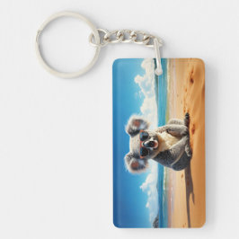Koala på en sandstrand