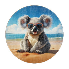 Koala på en sandstrand