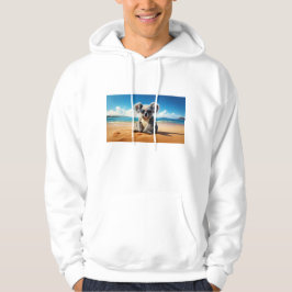 Koala på en sandstrand hoodie