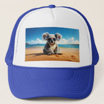 Koala på en sandstrand