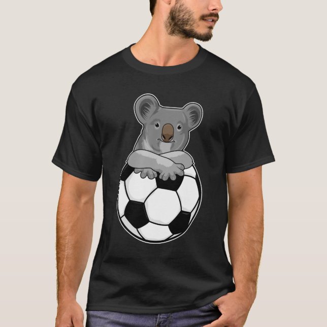 Koala på fotbollssport t shirt (Framsida)