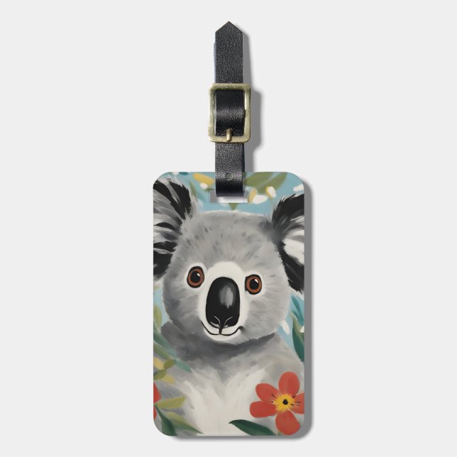 Koala Painting Bagagebricka (Vertikal Framsida)