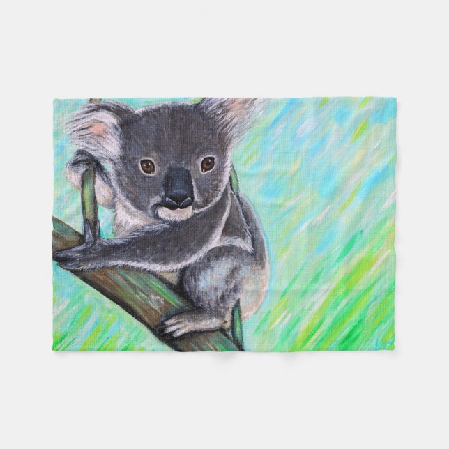Koala Painting Fleecefilt (Framsidan (Horisontell))