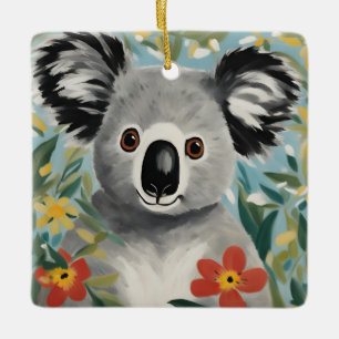 Koala Painting Julgransprydnad Keramik