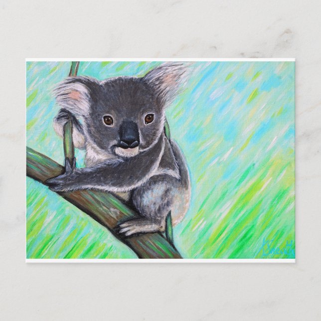 Koala Painting Vykort (Framsida)