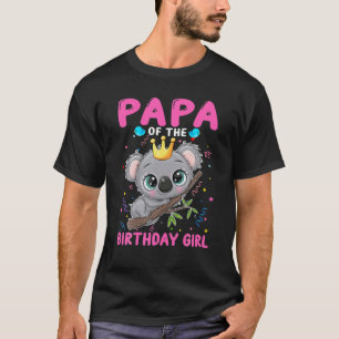 Koala Pappa i Birthday Girl Koala Theme Family T Shirt
