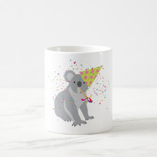 Koala Partying - Djur med Party Kaffemugg
