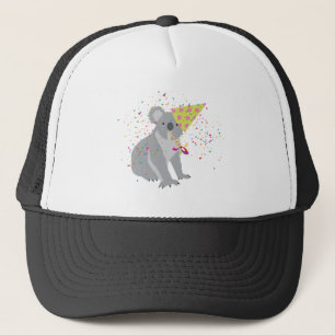 Koala Partying - Djur med Party Keps