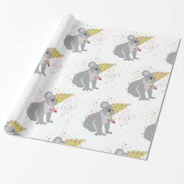 Koala Partying - Djur med Party Presentpapper