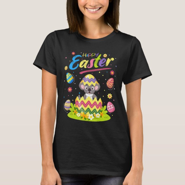 Koala Påskägg Koala Glad påsk T Shirt (Framsida)