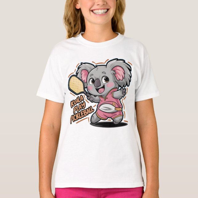 koala play-pickleball t shirt (Framsida)