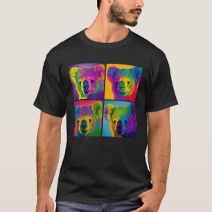 Koala Pop Illustration Colorful Animal Women Manar T Shirt