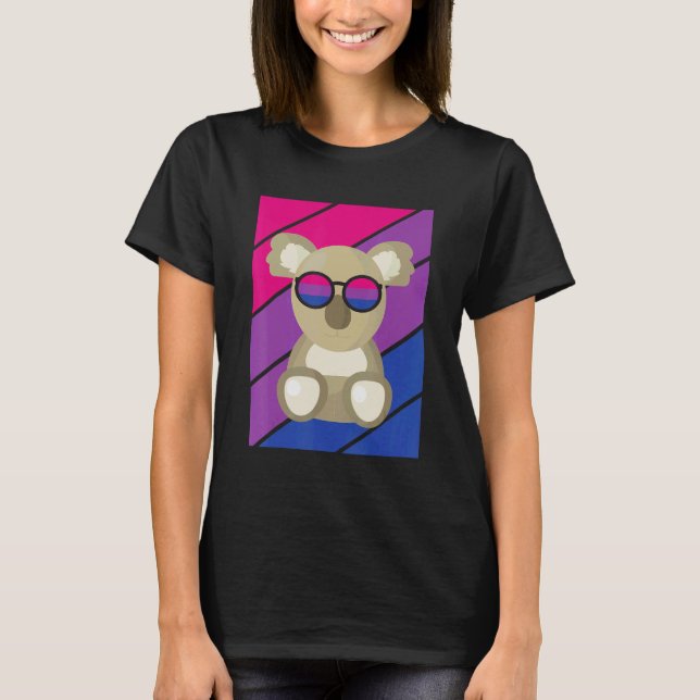 koala Pride Bisexual Flag LGBTQ Proud Ally Pride S T Shirt (Framsida)