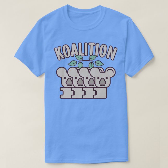 Koala Pun  Koalition, Funny Animal Pun  Koala Bear T Shirt (Design framsida)