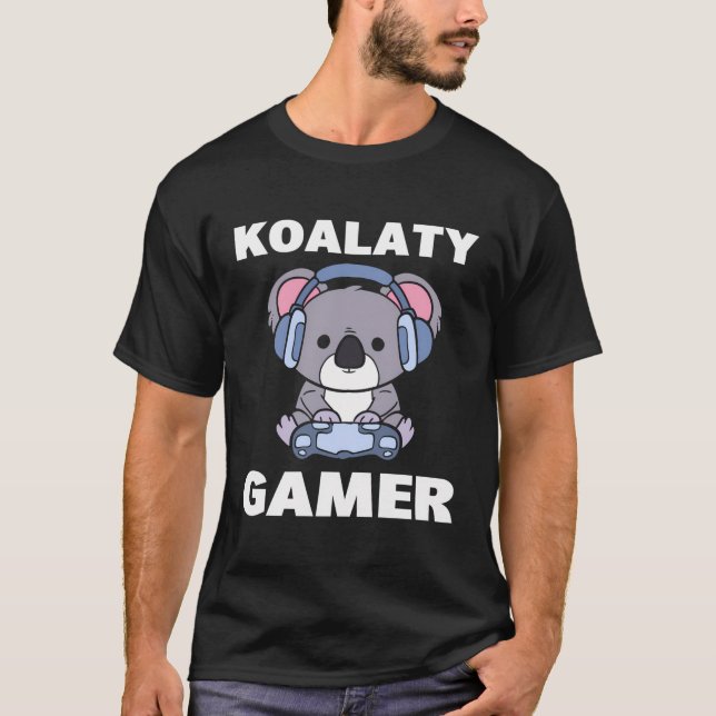 Koala Puns Gamer T Shirt (Framsida)
