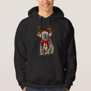 Koala Reindeer Julafton Ljus God jul Hoodie