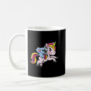 Koala Riding Magic Unicorn Australia Kärlek Aussie Kaffemugg