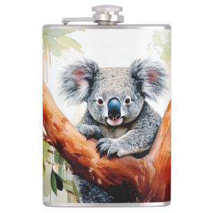 Koala Sitta i Gum träd Fickplunta